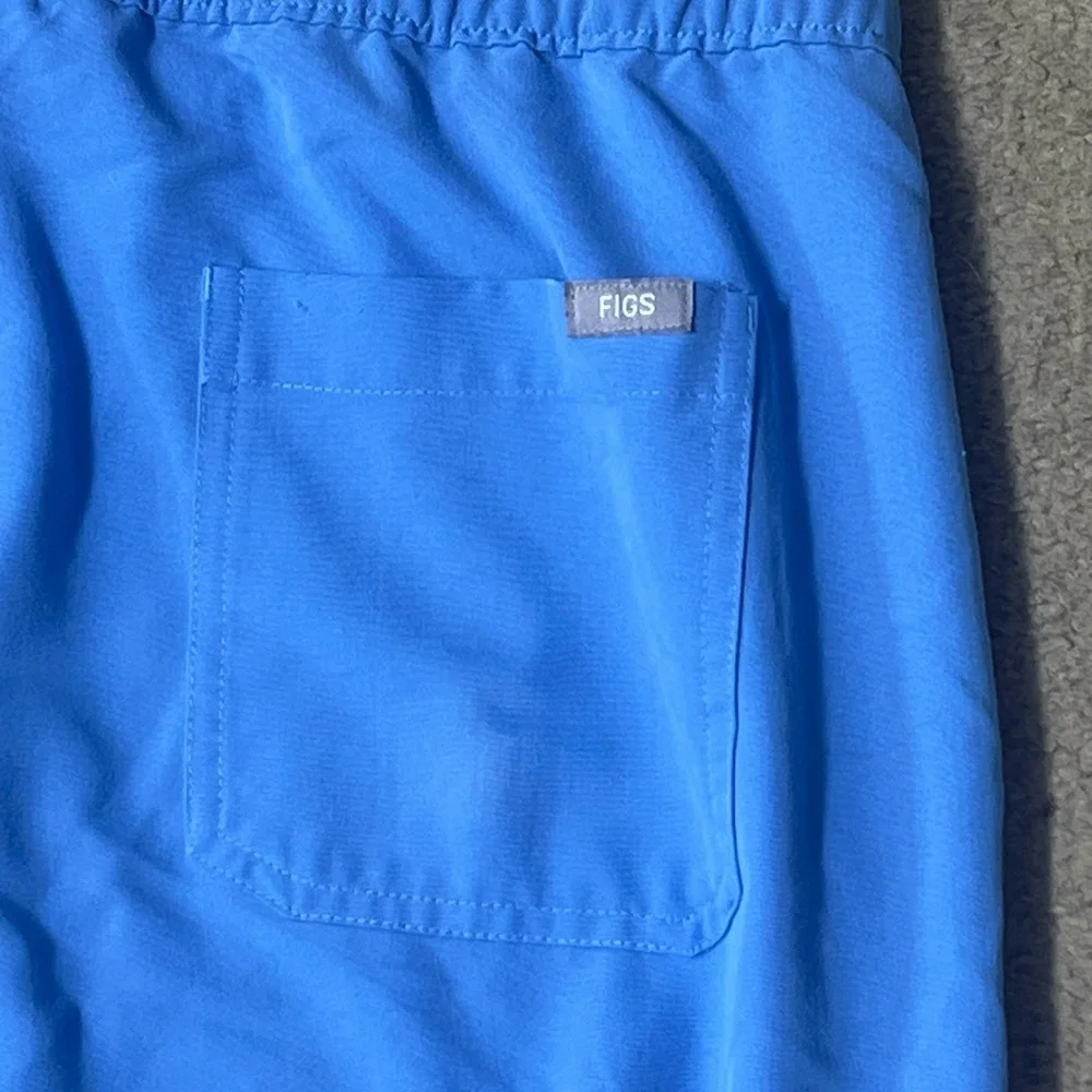 Figs men’s technical series TM3001 blue Cairo cargo drawstring waist scrub pant
